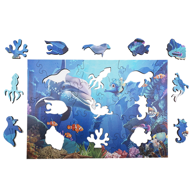 Adult Underwater World Animal Wooden Puzzles - Zhejiang Huanan Arts &  Crafts Co., Ltd. Buy Underwater World, Wooden Puzzles, Wooden Animal Puzzles